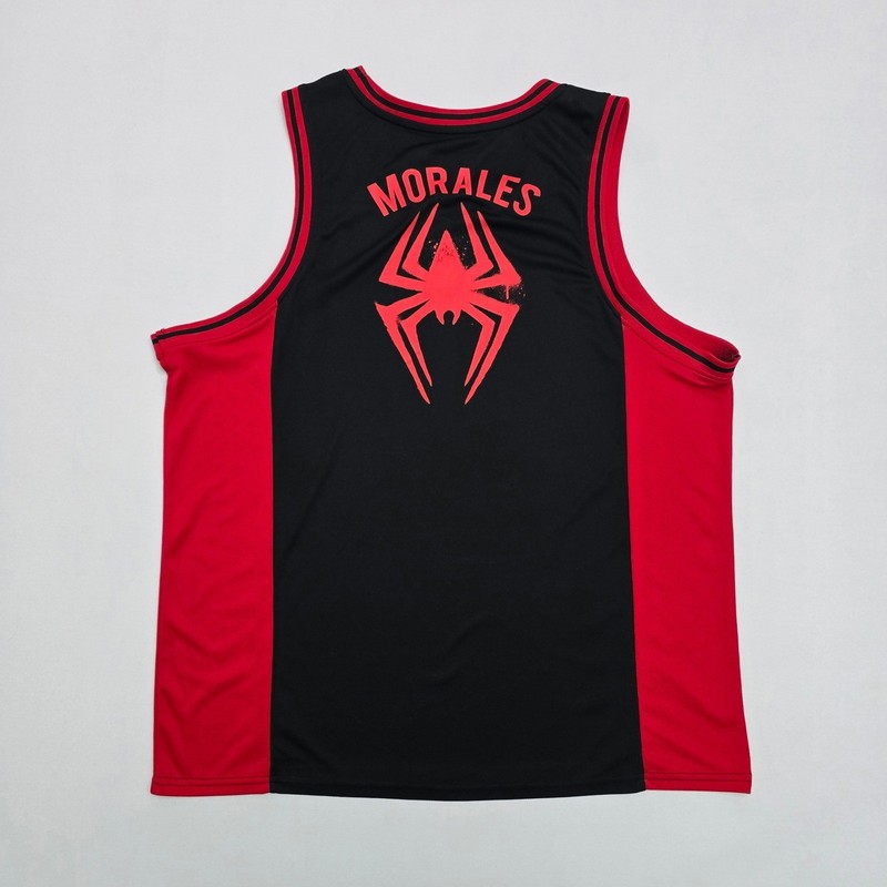 Marvel Spider-Man Across the Spider-Verse Miles Morales Tank Top Jersey 2X Black gallery