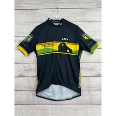 Garneau Battenkill Bicycles Cycling Jersey Adult Large Black Yellow Green