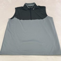 Nike Golf Tour Performance Pullover Mens XL Gray Dri-FIT 1/4 Zip Vest Casual
