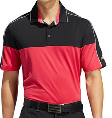 adidas NEW Mens Ultimate 365 Stripe Fashion Polo Shirt Black Power Pink XL $65