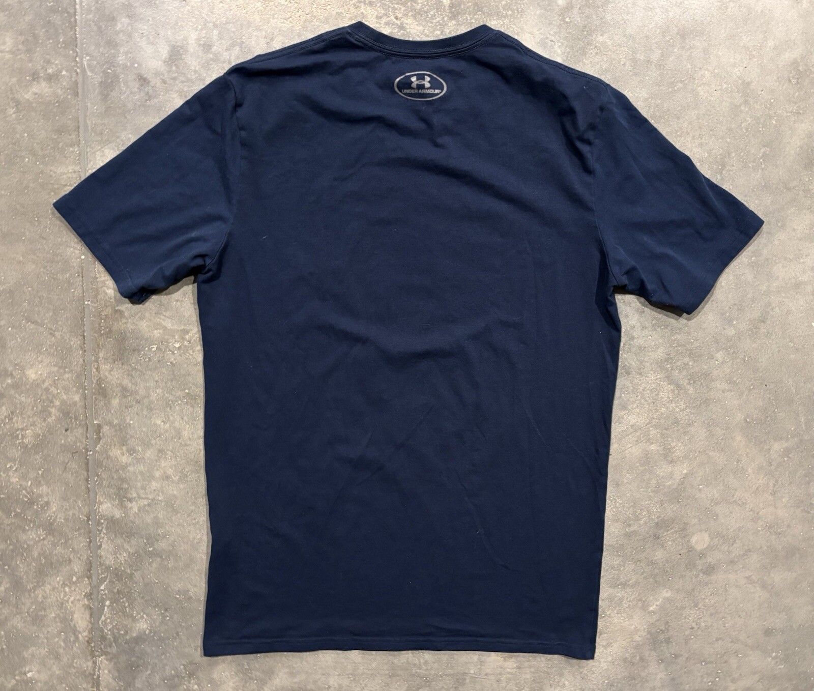 Under Armour Shirt Mens Small Navy Blue Project Rock Bull Loose Workout Gym gallery