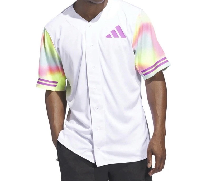 Adidas Men’s Remember To Have Fun White Baseball Jersey #22 Bates Size XXL gallery
