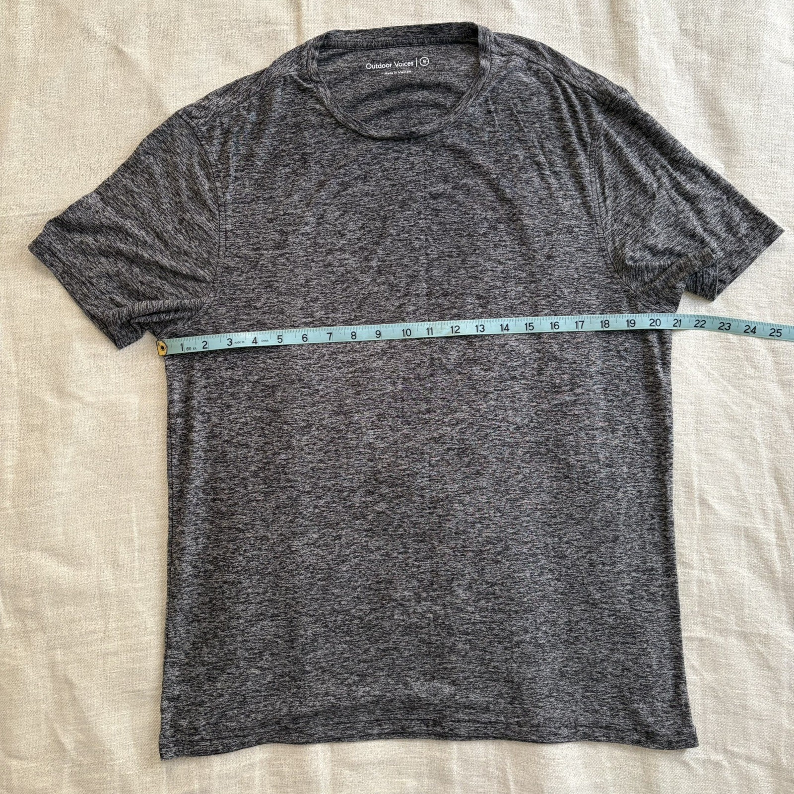 Outdoor Voices Men's CloudKnit Shirt Gray Heather Performance Workout Running gallery