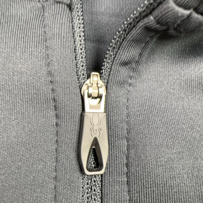 Spyder Active Full Zip Hooded Pullover Mens XL Gray Stretch Moisture Wicking gallery