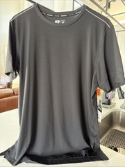 Russell Dri-Power 360 Black Polyester Short Sleeve T-Shirt – Mens Large