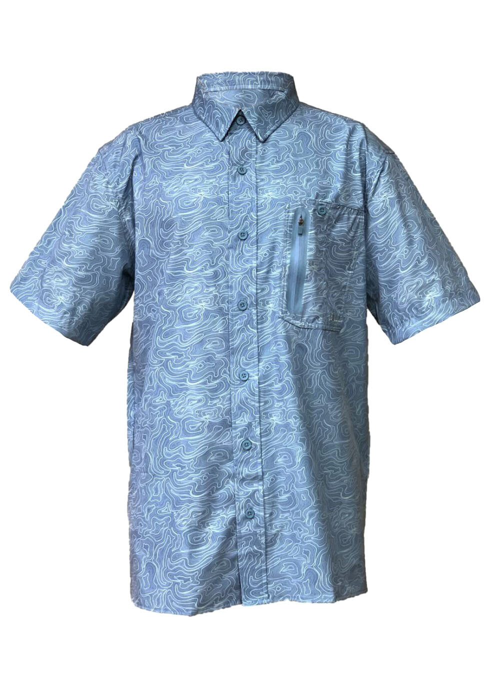 Gillz Men's Deep Sea Woven Button-Down Fishing Shirt, 3 Pocket, Mesh, UPF 30 gallery