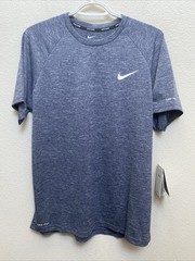 NEW Men’s Nike Swim Dri-Fit Navy T-Shirt Sun Protection UPF40+ NWT $46 Medium