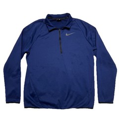 Nike Dri Fit Therma 1/4 Zip Blue Pullover Mens Size Medium 932041-478