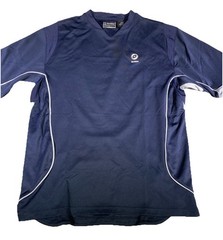 Lotto Men’s Blue Mesh Jersey Shirt Large Italian Sport Design ATP Tennis Soccer