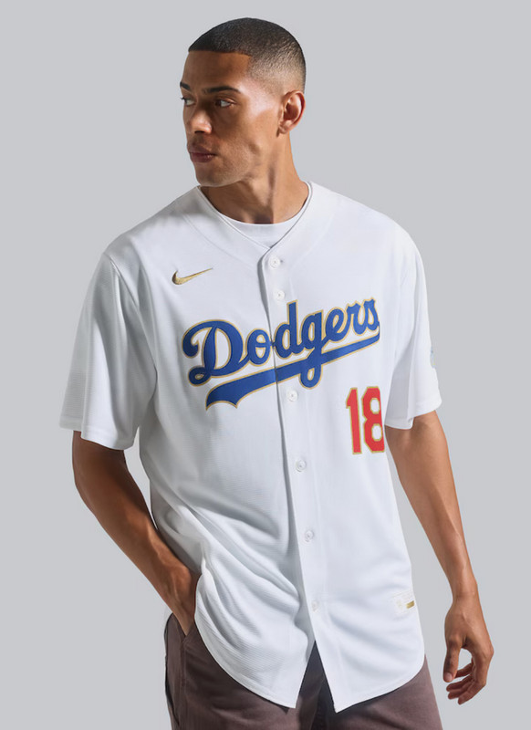 2026 GOLD COLLECTION DODGERS NIKE YOSHINOBU YAMAMOTO KANJI STADIUM JERSEY SMALL gallery