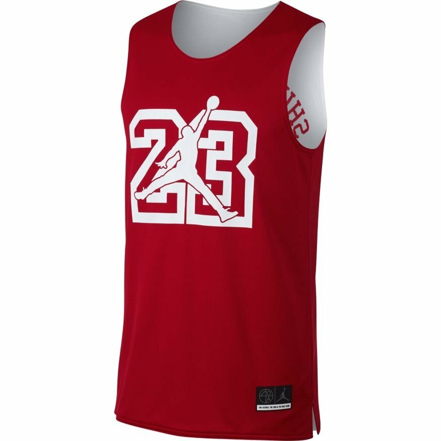Air Jordan Jersey Mens Size Medium Jesus Shuttlesworth Red White Reversible gallery