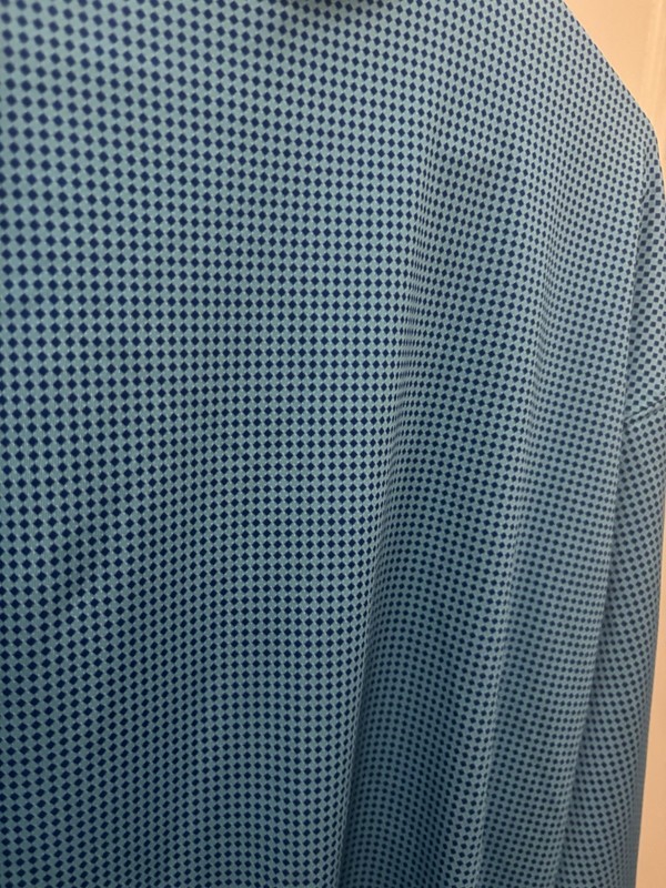 Turtleson Golf Performance 1/4 Zip Pullover Mens Blue Stretch Long Sleeve Geo L gallery