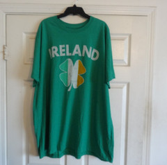 TRUE NATION Mens Ireland Graphic T-Shirt, Green, Big & Tall Sz 4XLarge NWOT