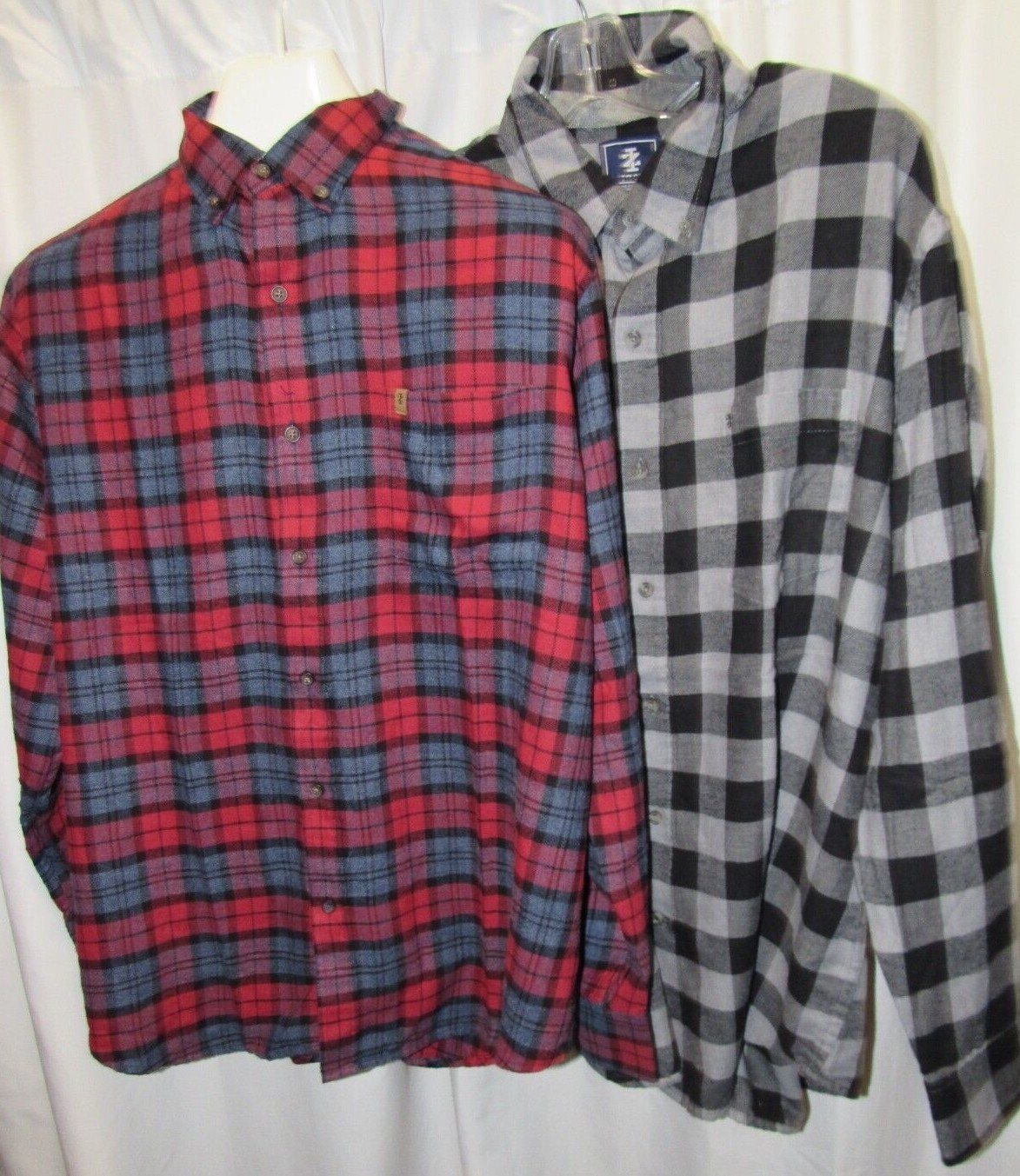 IZOD Varied Colors, Plaid, Long Sleeve Men's Flannel, Shirt L, XL, 2XL gallery