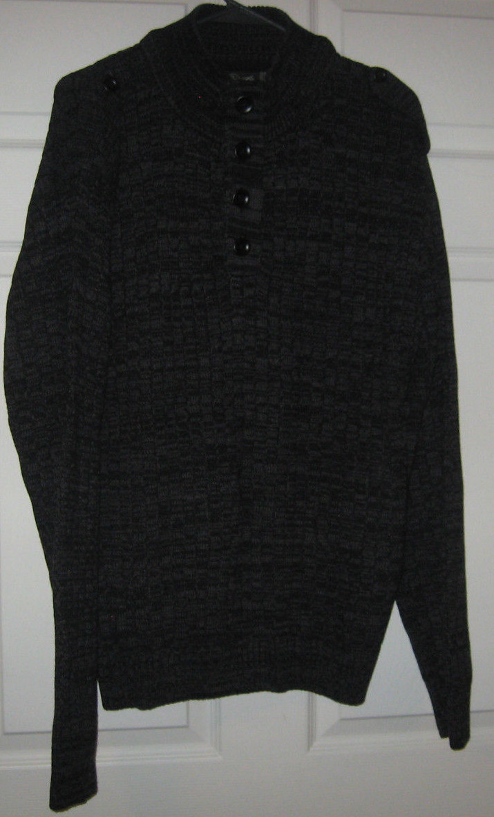 MEN'S SWEATER - RETROFIT - COLOR - BLACK/GREY - SIZE - XL gallery