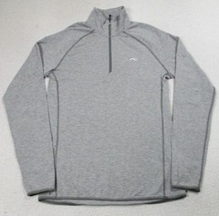 KJUS Trace Halfzip Pullover Mens Small Gray Zip Long Sleeve Golf Skiing