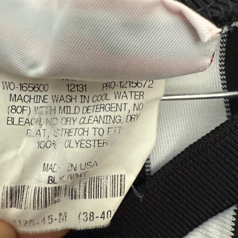 Teamwork Athletic Apparel Men’s Referee Shirt Size M Black White Vertical Stripe gallery