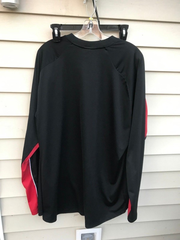 Nike Blue BLACK WITH RED WHITE NME 920220 KL4 Activewear Tops SIZE XL gallery