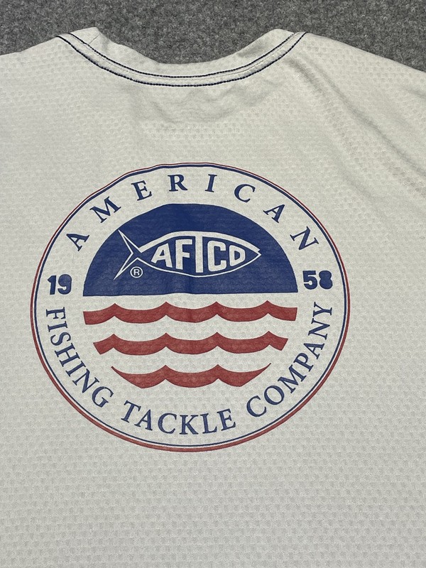 AFTCO Men's Large Long Sleeve Performance Fishing Shirt UPF 50+ Sun Protection gallery