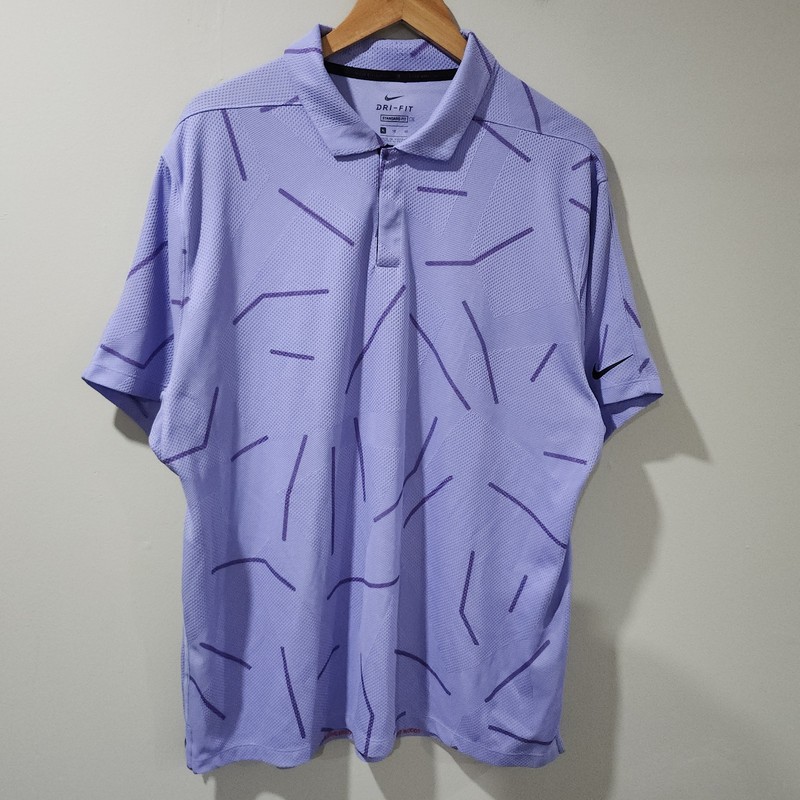 Nike Dri Fit Tiger Woods TW Golf Polo Shirt Performance Stretch Mens XL Standard gallery