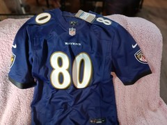 Nike Baltimore Ravens NFL Team Jersey – Player Likely #80, Size Large