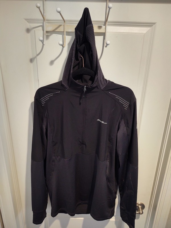 Eddie Bauer Men's Tall Medium High Route Grid Air First Ascent hooded pullover gallery