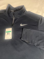 Nike 1/4 Zip NWT XL Aero React Drifit Navy Running Top MSRP $62