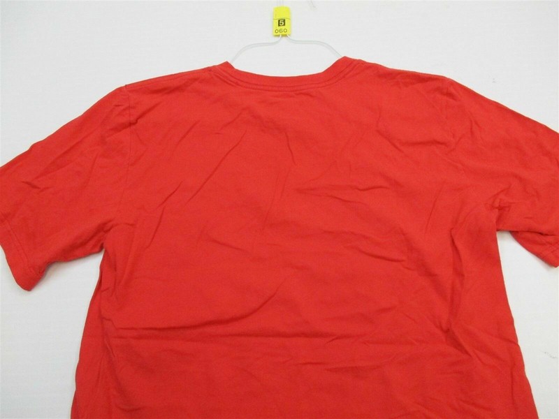 NIKE Men's Size S Athletic 100% Cotton JUST DO IT Short Sleeve Red Shirt gallery