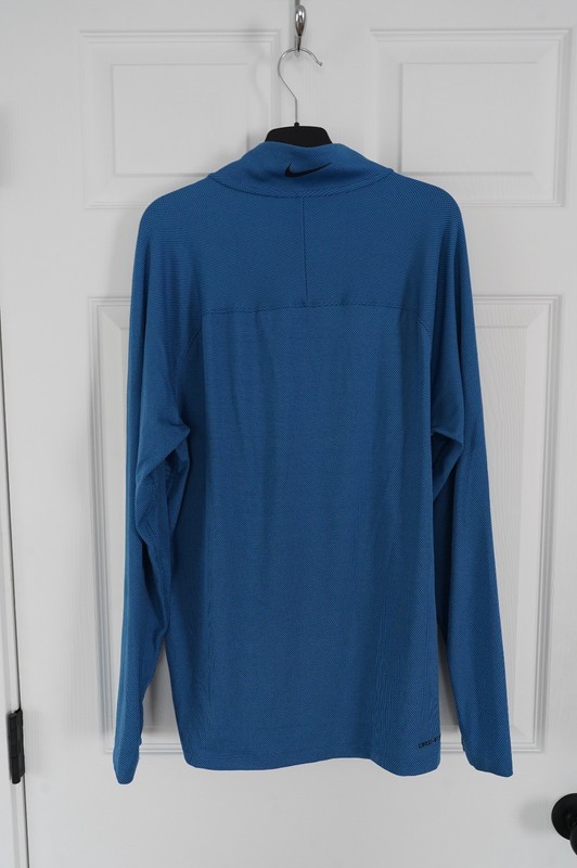 Nike Dri-Fit ADV Vapor 1/4 Zip Golf Pullover, Men's Small, Blue gallery