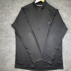 Patagonia Capilene 1/4 Zip Pullover Mens XL Black Base Layer Long Sleeve Top