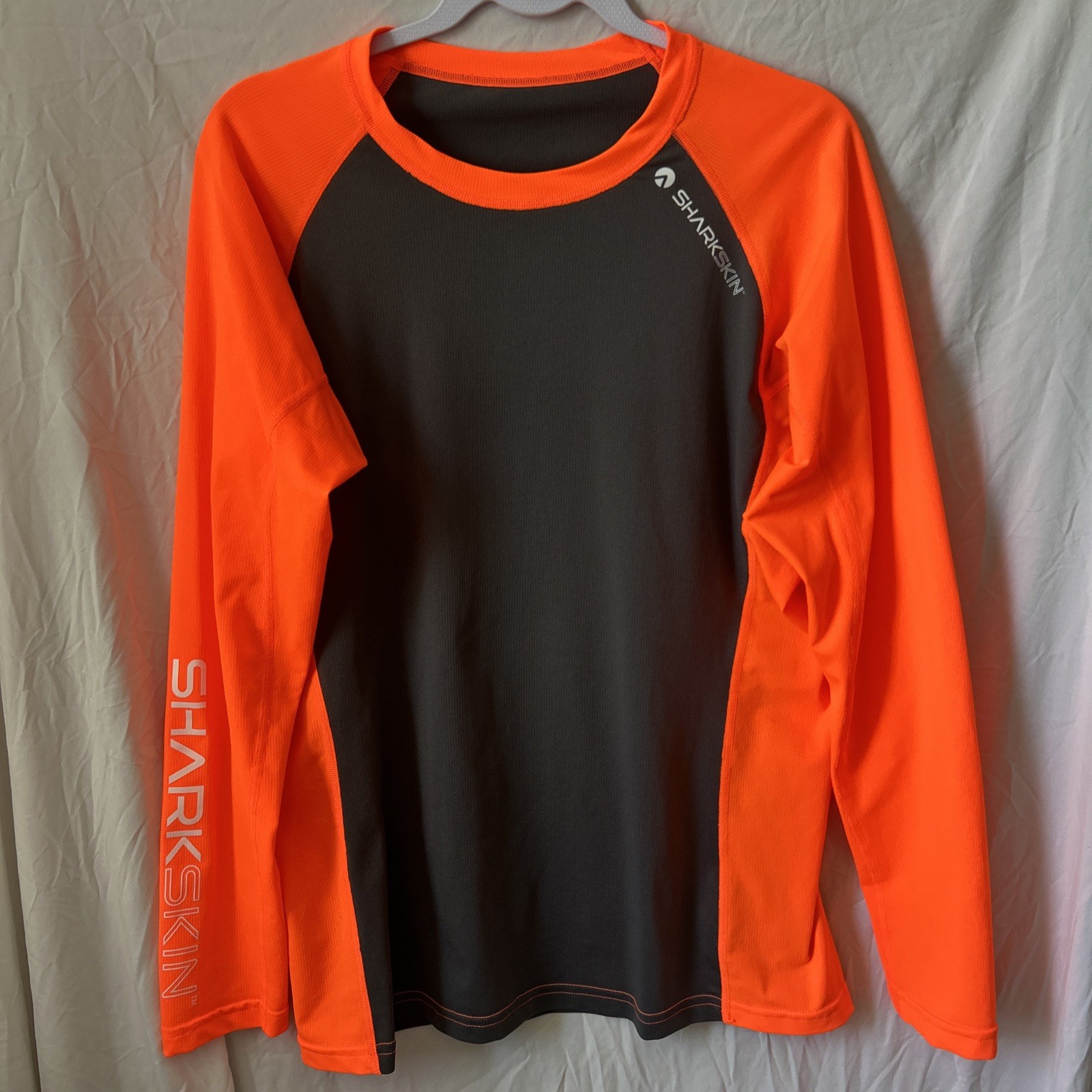 Sharkskin Rapid Dry Long Sleeve Top Size L Orange/Black gallery