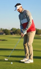 Men’s 1/4 Zip LS Golf Casual USAG Pullover Red Gray White Colorblock Size 2XL