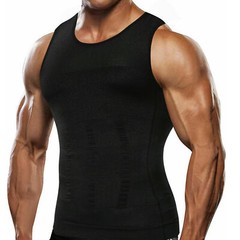 Mens Compression Shirt Sleeveless Body Shaper Base Layer Slim Tank Top Vest US