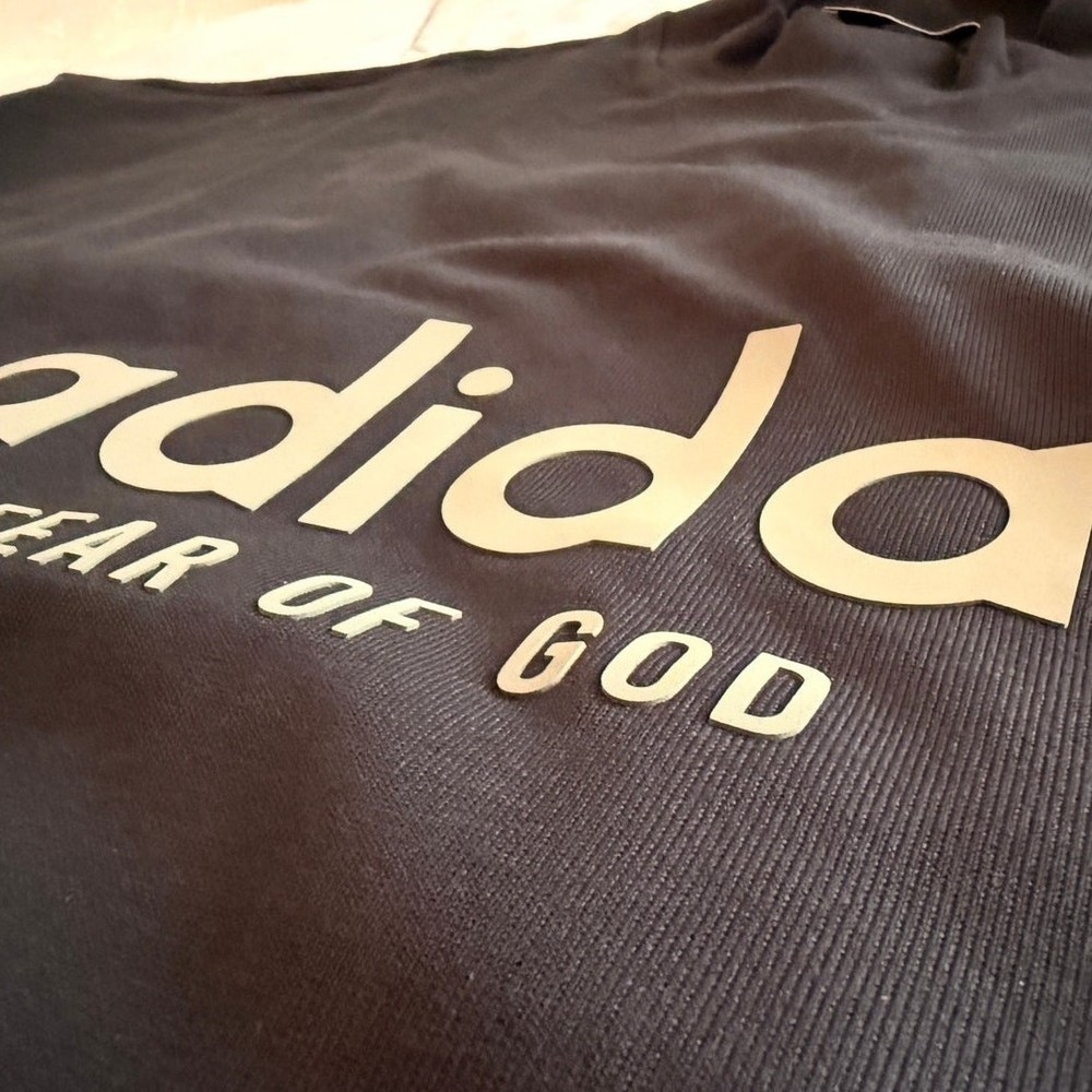 adidas x Fear of God Athletics Heavy Jersey 3/4 Mock Tee 'Black' IS6839