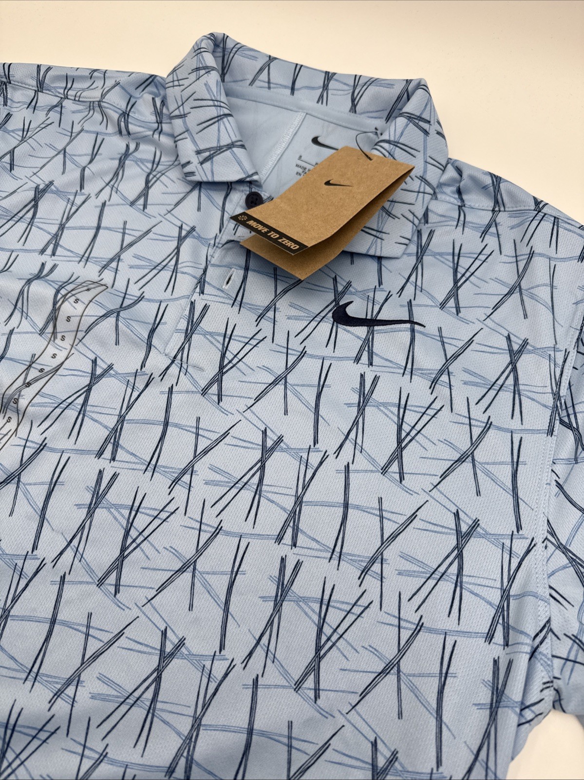 $70 Nike Men’s Dri-FIT Victory Collared Polo FQ1134-422-Blue Print-Small-New Tag gallery