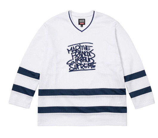 Supreme Marithe + Francois Girbaud Hockey Jersey White Size XXL (SS25) gallery