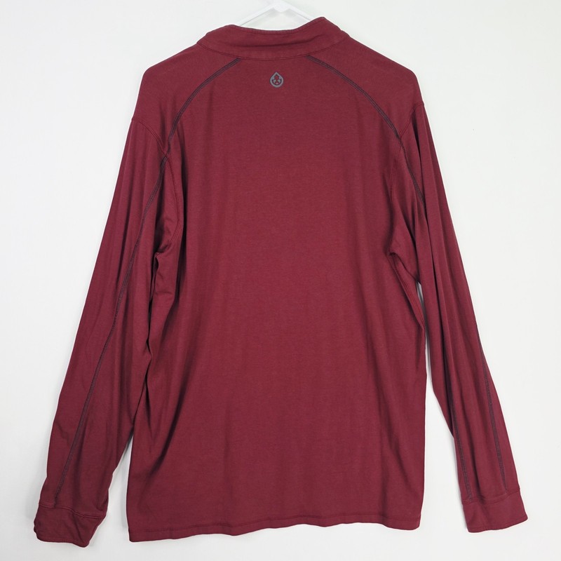 Tasc Performance Men's Bamboo 1/4 Zip Pullover Size L Red Flora Bama Lounge gallery