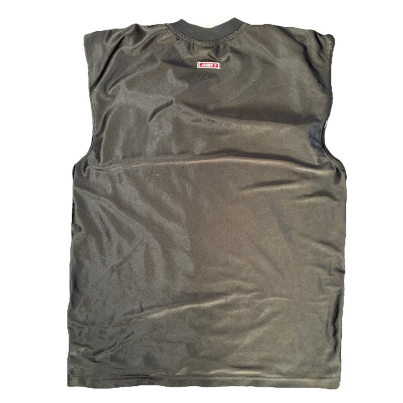 1990s gray and 1 jersey y2k sleeveless basketball workout tank size L gallery