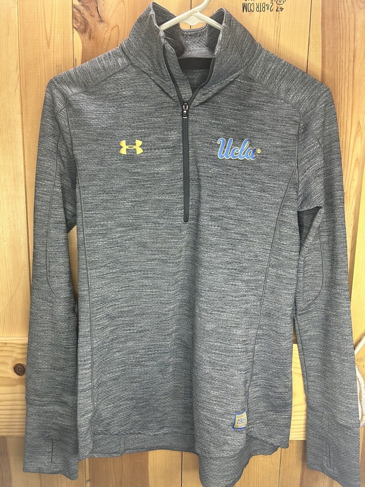 Under Armour 1/4 Zip Pullover Shirt Size Extra Small Gray Long Sleeve UCLA