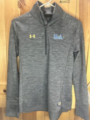 Under Armour 1/4 Zip Pullover Shirt Size Extra Small Gray Long Sleeve UCLA
