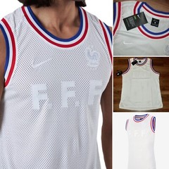 Nike FFF France World Cup Soccer Basketball Style Jersey Top Shirt CV5664 100 XL