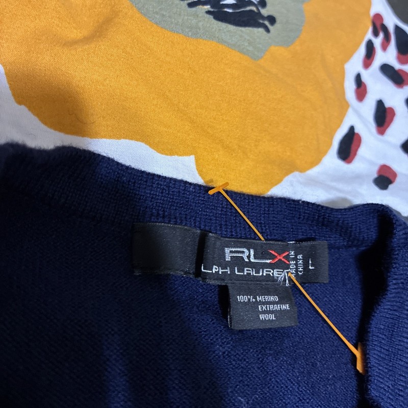 RLX 67Ralph Lauren Long Sleeve Pullover Sz L Multi Color No Returns gallery