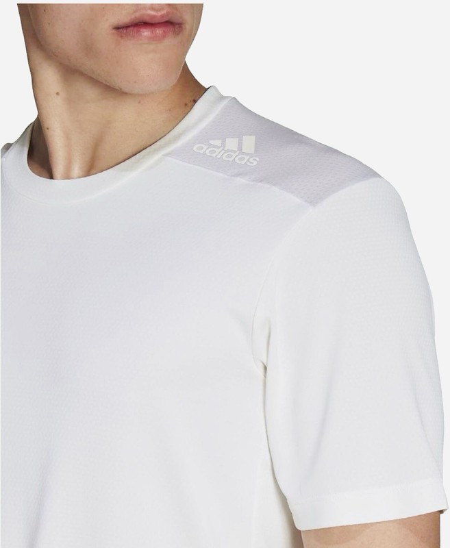 Adidas Mens Designed 4 Training Heat.RDY T Shirt HB6533 Off White Size 2XL gallery