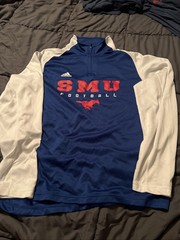 SMU Adidas Quarter Zip Pullover