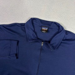 Vintage Patagonia Capilene Pullover Mens XL Blue 1/4 Zip Base Layer Made USA 90s