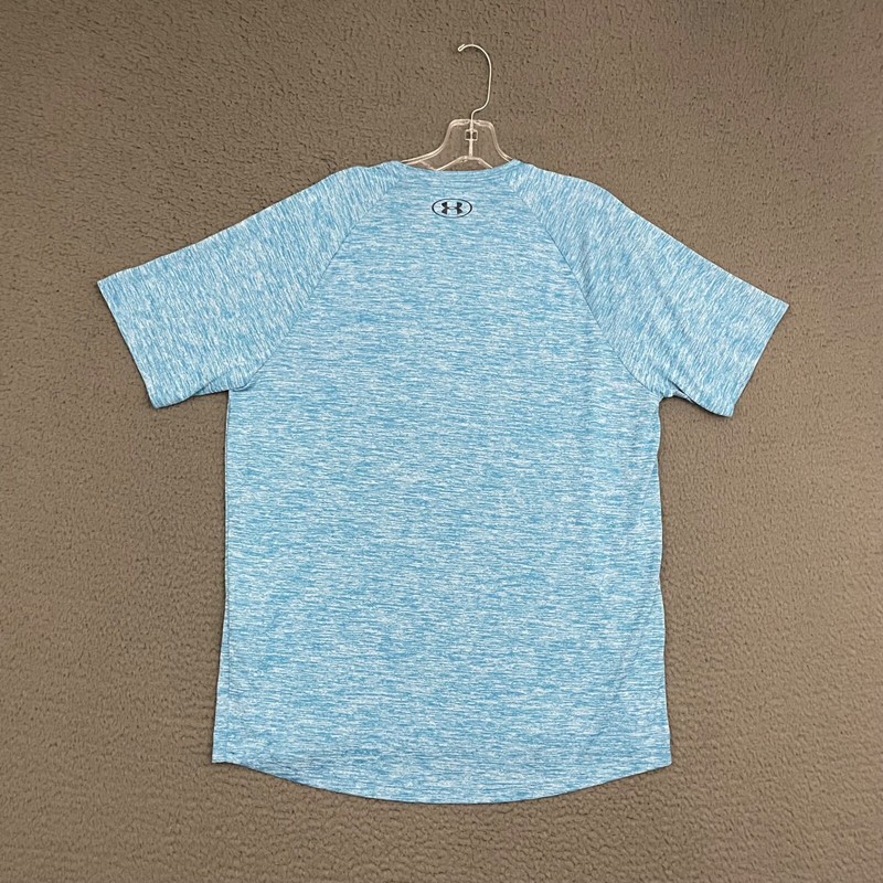 Under Armour T-Shirt Mens Large Blue Tech Tee Activewear Workout Gym Sports Dad gallery