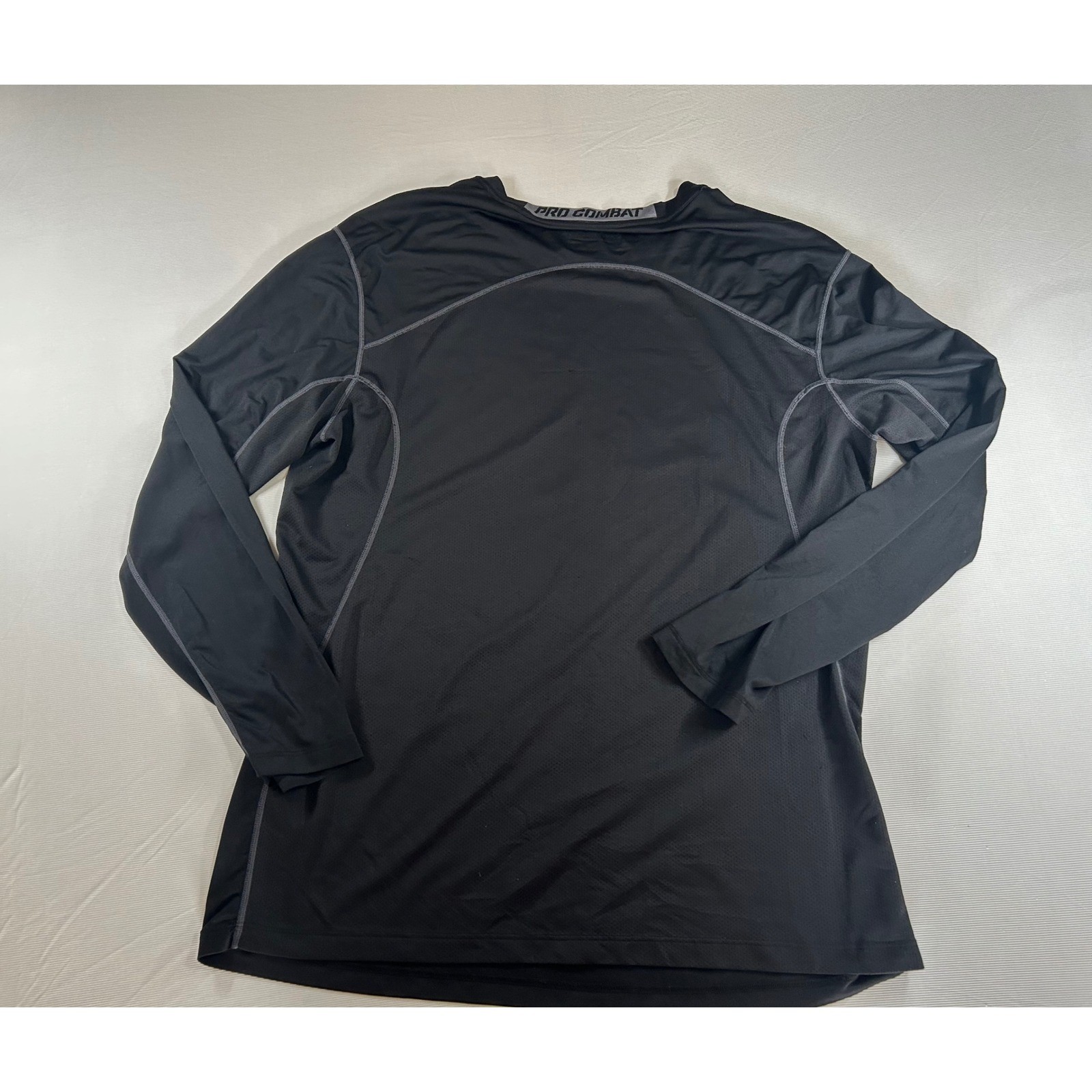 Nike Pro Combat Mens Dri-FIT Fitted Long Sleeve Training Shirt Black A0011 gallery