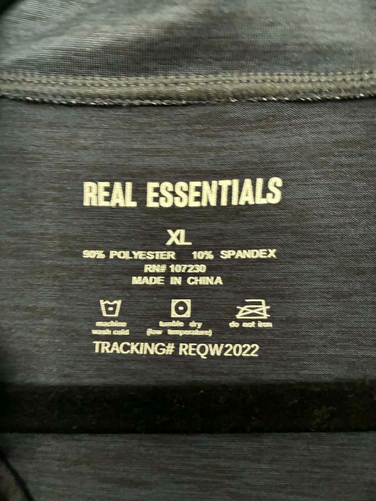 Real Essentials 1/4 Zip Pullover Mens XL Navy Performance Athletic Stretch gallery