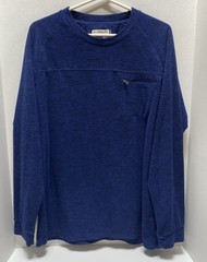 Magellan Shirt Outdoor Classic Fit Moisture Wicking Pullover Zip Pocket XL Blue
