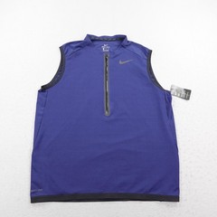 Nike Vest Mens XL 1/4 Zip Sleeveless Pullover Dri Fit Training Performance NEW